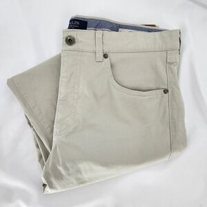 Ballin Mens Crescent Modern Fit Pants Size 34 Stone Beige Chino Five Pocket